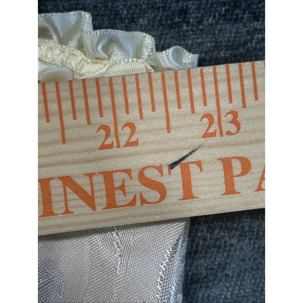 Ivory Brocade Corset Bustier 5XL Lace Up Ruffle Bridal Lingerie‎ Coquette Top